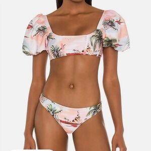Agua Bendita Chelsea Luau Bikini Top In Multicolor - Small